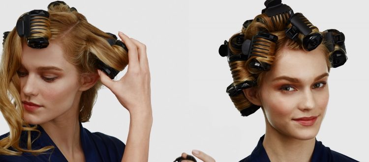 How should you make use of hair rollers for long hair?